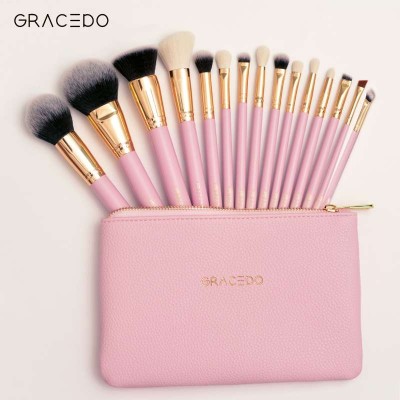 Manufacturers OEM 7 10 15 Pcs Foundation Buffing Vegan Professional Private Label Pink Makeup Cosmetic Brushes Set