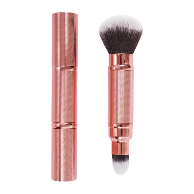 High quality Travel portable Mini makeup brushes set with Taklon hair and Aluminum handle For Liquid Foundation