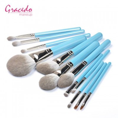 12piece Item Blue Cosmetic Brush Set Professional