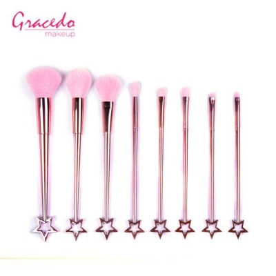 Custom Pink Jeffree Star Smart Cosmetic Brush Set 8pcs