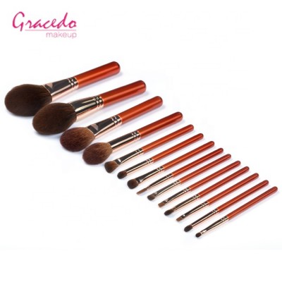 14 pieces professional travelling makeup brush set mini size soft touch quality