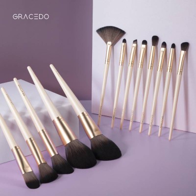 GRACEDO Concealer Brush Silicone Brow Brush Esponjas De Maquillaje Professional 13 PCS Makeup Brushes Set